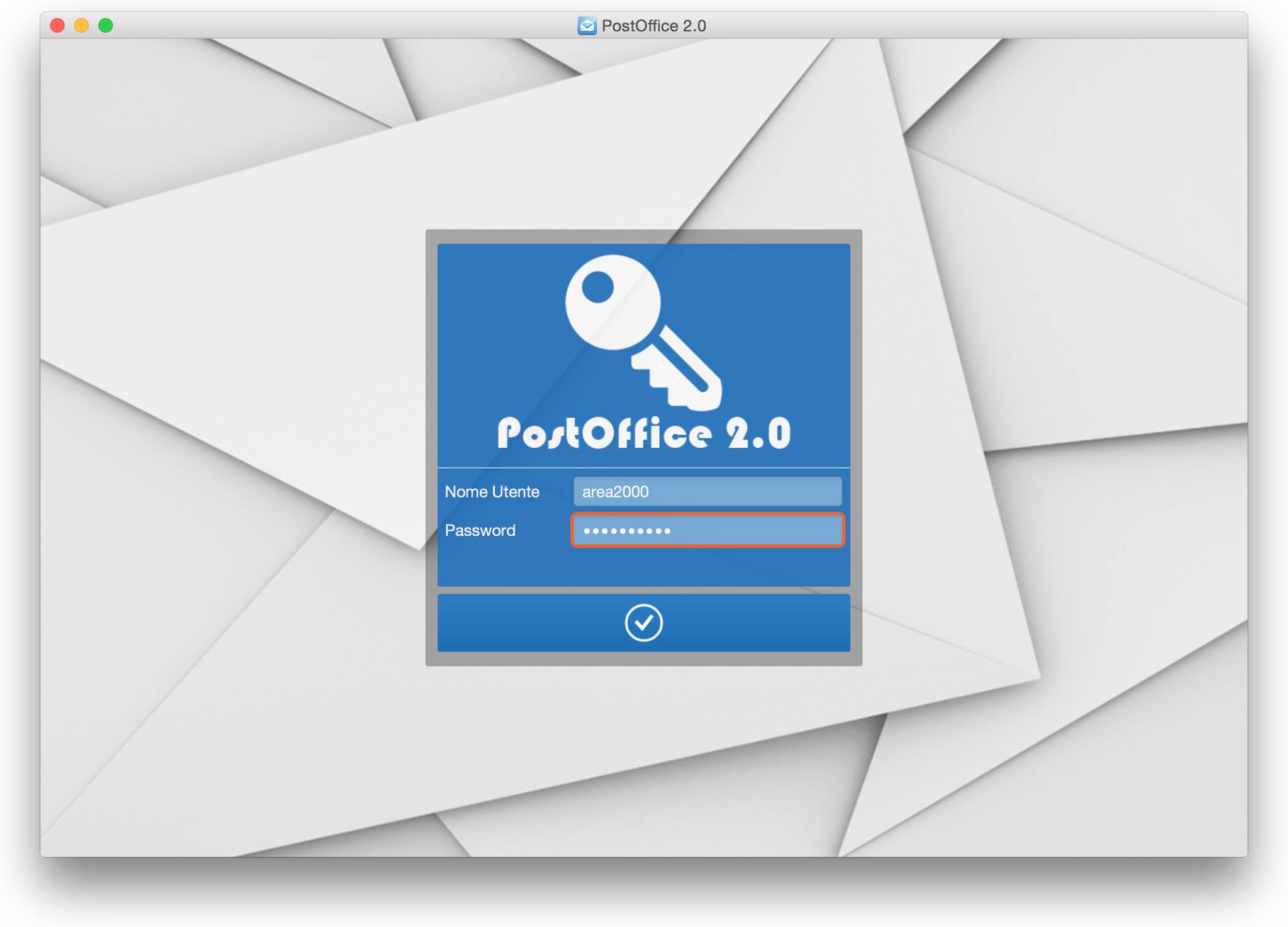 PostOffice 2.0 - login